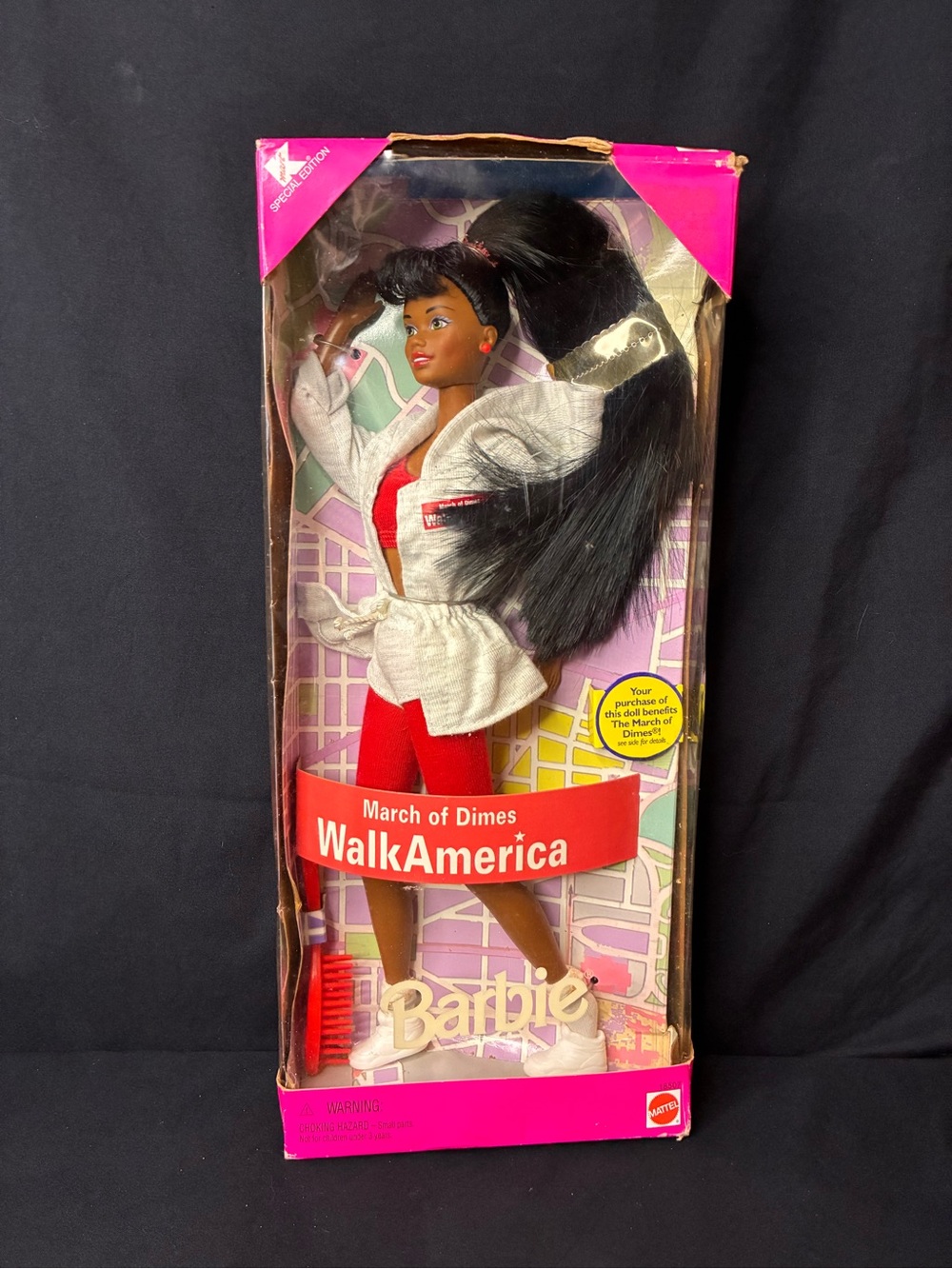 1997/1998 Vintage March of Dimes WalkAmerica Barbie | Kmart Special Edition | AA